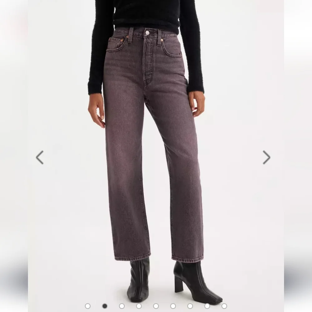 NWT Levi's Premium Ribcage Straight Ankle Women's Jeans Tinted Sky Size 29/27 - Picture 2 of 14
